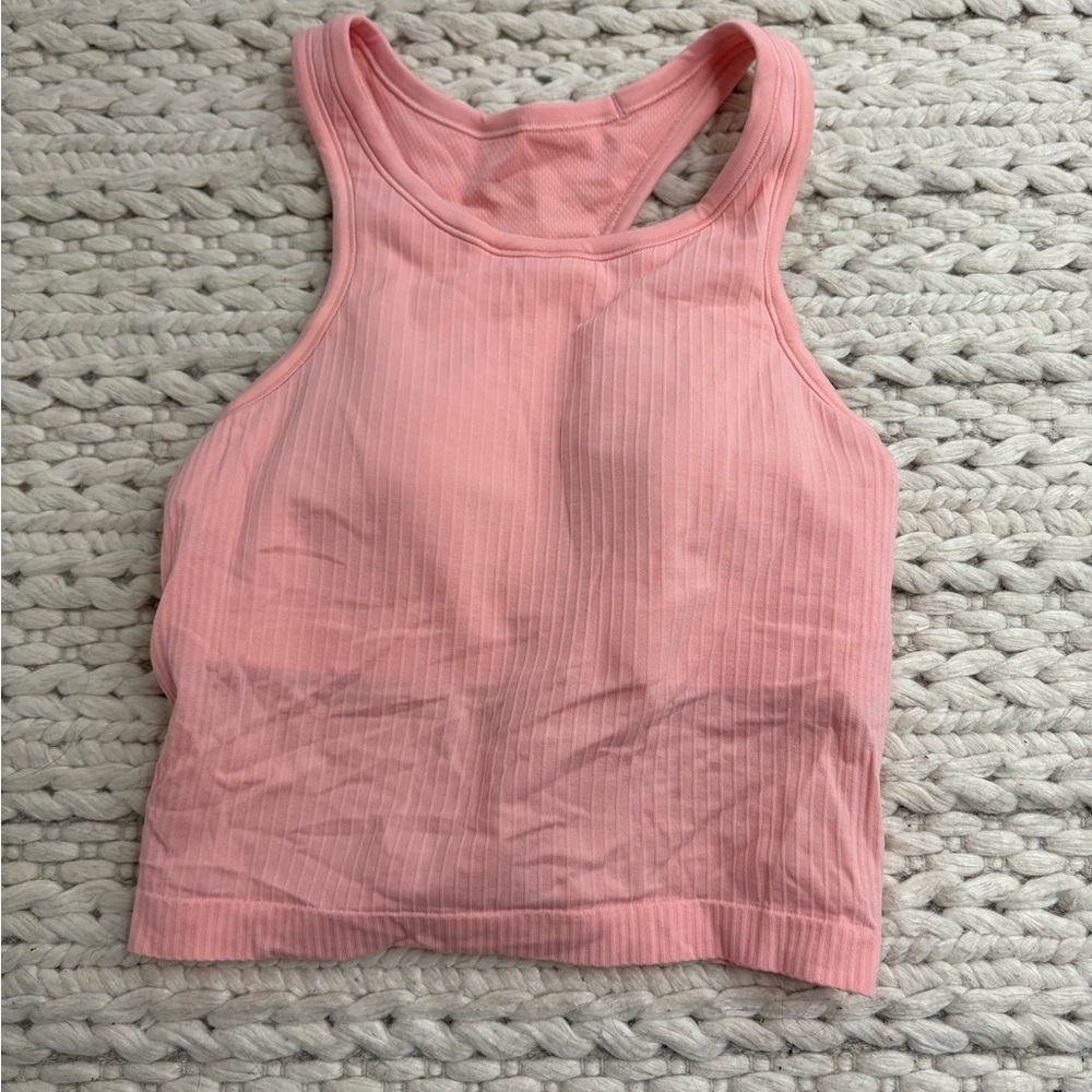 Lululemon Ebb to street cropped racer back tank top